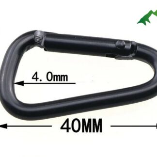 Lot 5 mousquetons 40mm