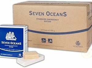 Emergency Food | Seven Oceans XXL NUTRITION D'URGENCE [24 x 500g] - Ration d'urgence riche en énergie et en vitamines | Unités alimentaires de très longue conservation