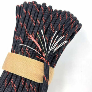 Paracorde Noir/Rouge