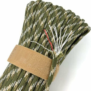 Paracorde vert/blanc