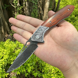 Couteau Damas Pliant RJ04