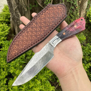 Couteau Survie Damas Résine